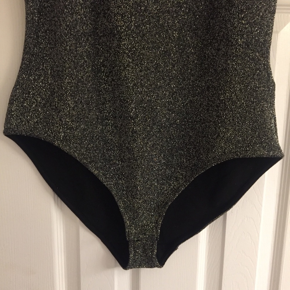H&M Gray/Black Glittery Bodysuit (NWOT) - Picture 7 of 8